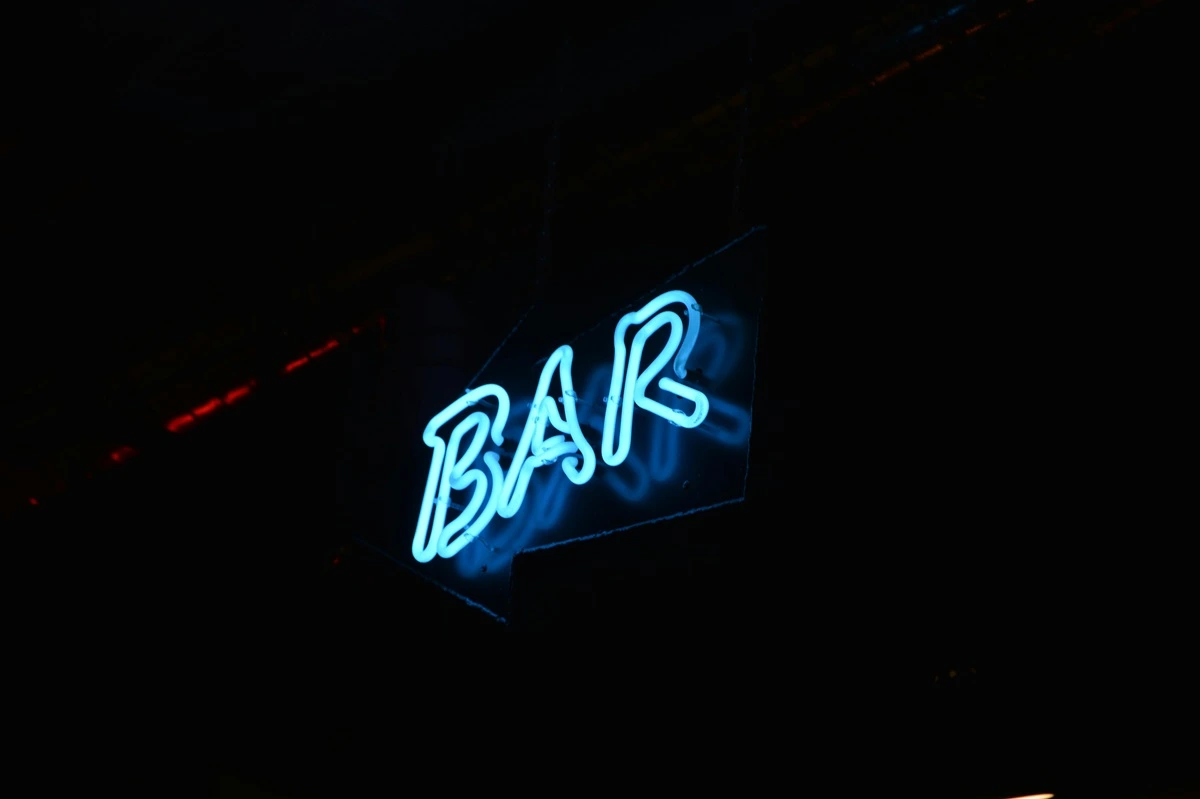 the bar
